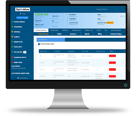 Optml Portal Screenshot